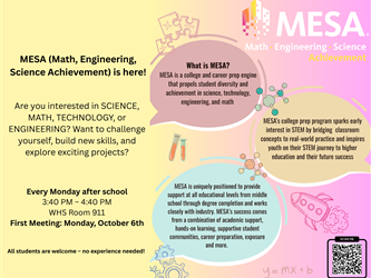 MESA Club flyer