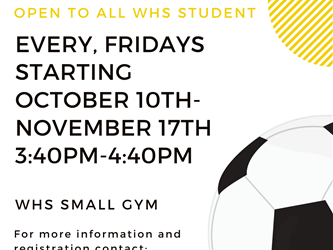 Indoor soccer flyer