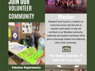 Woodland Youth Council Flyer