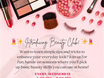 Beauty club flyer