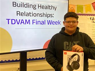 WHS student Ramiro was our grand prize winner for TDVM