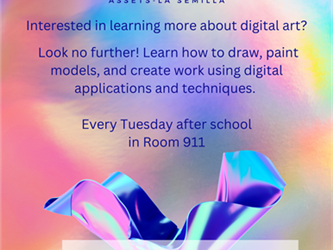 Digital Art Club flyer