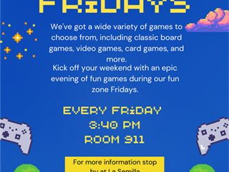 Fun Zone Fridays Flyer