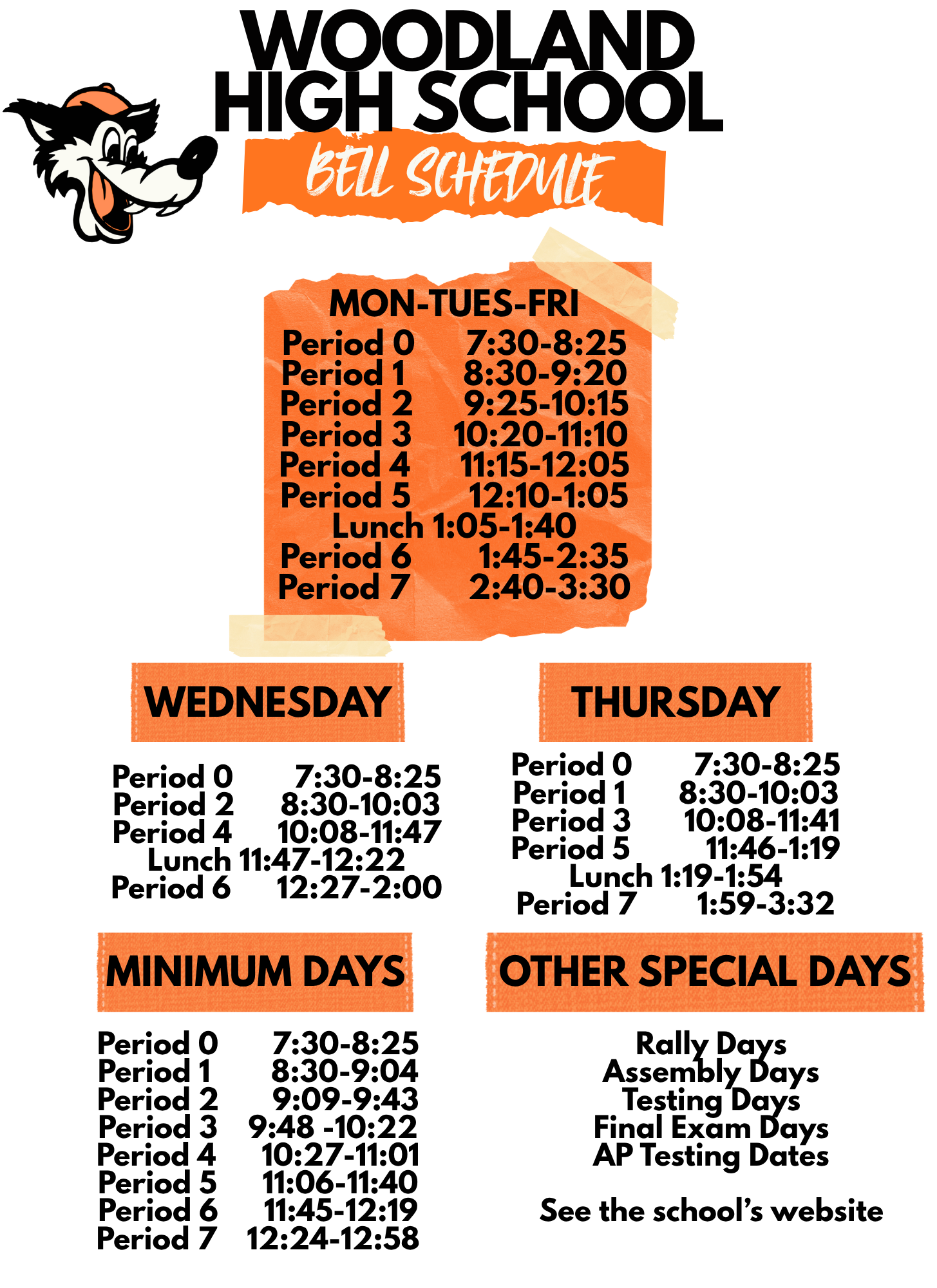 Bell Schedule