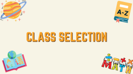 Class Selection Banner